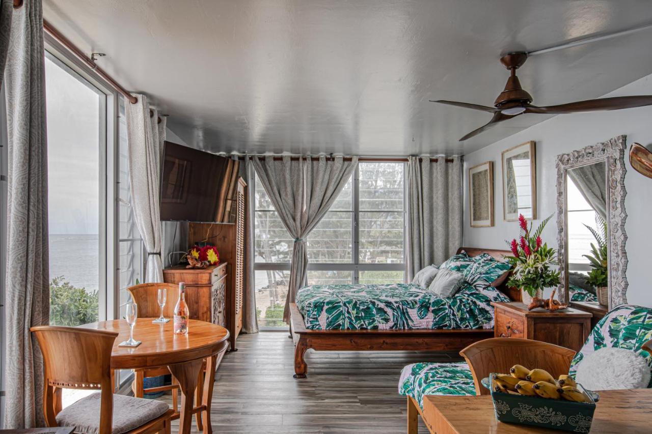 Breezy Beachfront Bali-Style Haven 180 Degree Oceanview Hau'ula Dış mekan fotoğraf